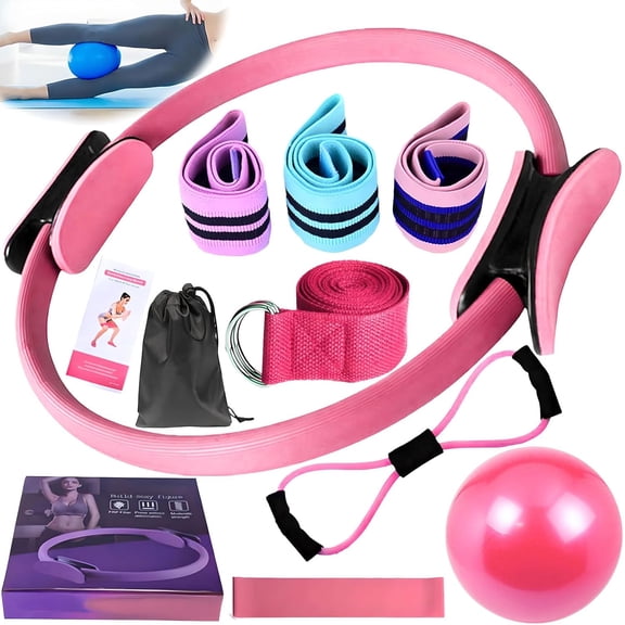 Pilates Kit Women Magic Ring Yoga Ball