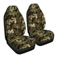 thumbnail image 7 of ZIATUBLE Camo Hunting Car Seat Dust Cover Soft Front Auto Seat Cover 2 Piece Washable High Bucket Seat Covers Interior Vehicle Seat Protectors Car Accessories Universal for Cars SUV Trucks, 7 of 7