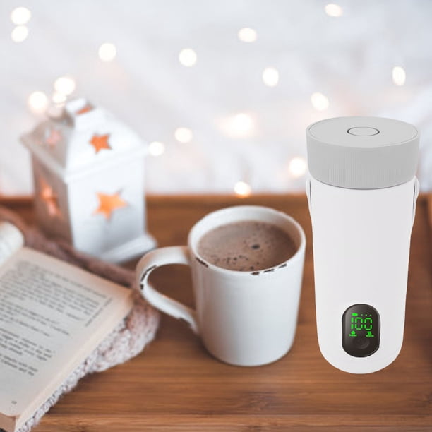 Hervidor Eléctrico De Viaje, Recargable, Inalámbrico, Portátil, Pequeño, Mini Hervidor De Café, Calentador De Leche Con De 350ML Para Coche