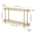 thumbnail image 5 of Evelyn&Zoe Robillard 52" Wide Rectangular Console Table, Brass, 5 of 7