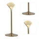 thumbnail image 1 of Soporte Para Números De Mesa De Acero Inoxidable, Elegante Diseño En Forma De Abanico, Tarjeteros Duraderos Para Decoración De Bodas, Fiestas, Restaurantes, Dorado, 8 Pulgadas,, 1 of 7