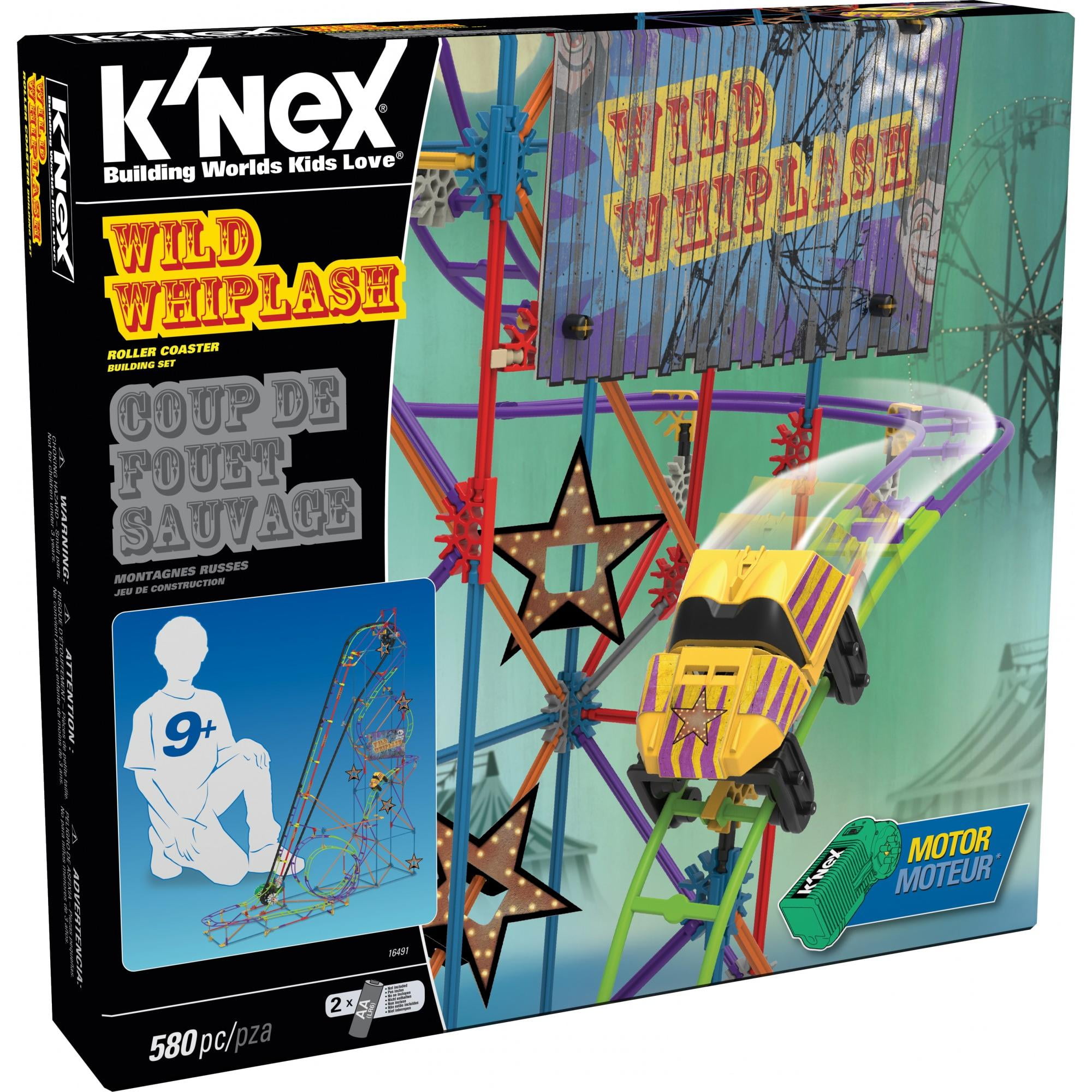 K Nex Wild Whiplash Roller Coaster Building Set