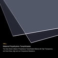 thumbnail image 4 of Unique Bargains 2pcs Clear Plastic Sheet Replacement Panel 8x10'' for Picture Frame,Craft Shatterproof Sheet with Protective Film, 4 of 7