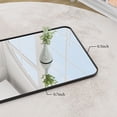 thumbnail image 7 of GLSLAND Full Length Mirror 60" x 20" Modern Rectangle Standing Floor Mirror with Round Corners, Black, 7 of 7