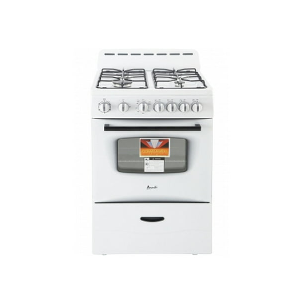 Avanti 24" White Freestanding Gas Range GR2414CW