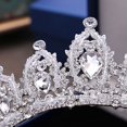 thumbnail image 5 of Jewelry Birthday Party Bride Headbands Bridal Hair Accessories Princess Rhinestone Crown with Combs Silver Tiara Crown Crystal Headband STYLE 3, 5 of 8