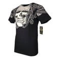 thumbnail image 5 of ARCHAIC by AFFLICTION Men's T-Shirt PAISLEY Cross Skull MMA Biker S-2X, 5 of 8