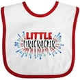thumbnail image 3 of Inktastic Little Firecracker Fourth of July Boys or Girls Baby Bib, 3 of 4