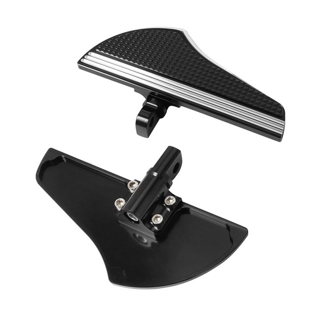 2x Estribos traseros de para motocicletas, soporte para reposapiés, accesorios, piezas para XL para modelos Touring, estilo de montaje - Cromo Macarena Estriberas traseras de motocicleta