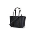 thumbnail image 2 of Valentino Garavani Women's Small 'Rockstud' Top Handle Bag – Black Black, 2 of 5