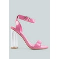 thumbnail image 6 of London Rag Poloma Clear Block Heel Party Womens Sandals, 6 of 11