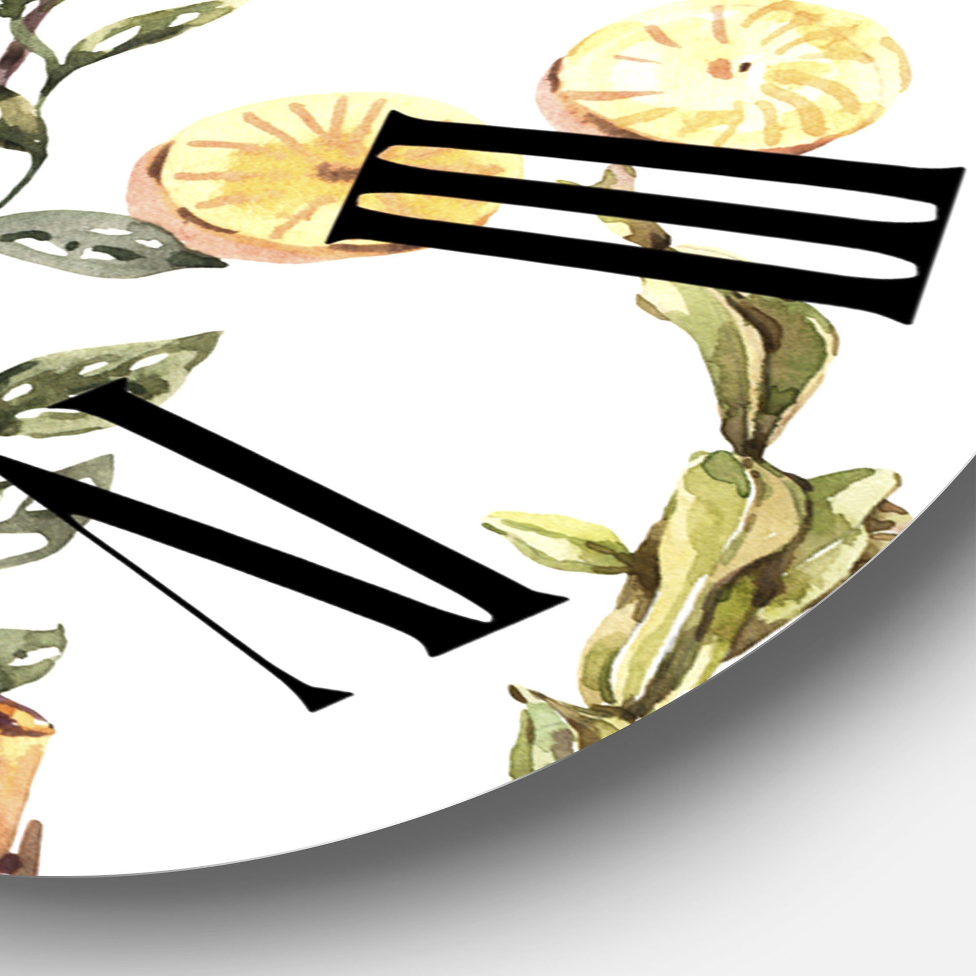 Designart 'Indoor House Plants Urban Jungle Ii' Traditional Wall Clock