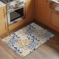 thumbnail image 2 of Blue Yellow Swirl Entryway Rug 2'x3'&nbsp; Non Slip Front Door Mats, Vintage Abstract Geometric Patchwork Entrance Rugs Indoor Outdoor Carpet, Washable Floor Mats Small Area Rug for Bedroom Kitchen, 2 of 8