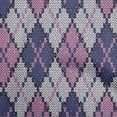 thumbnail image 1 of oneOone Cotton Poplin Pink Fabric Argyle Diy Clothing Quilting Fabric Print Fabric By Yard 42 Inch Wide, 1 of 4