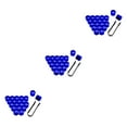thumbnail image 4 of Scienceny 20 unids/set tapa de tuerca de rueda de coche tapa de tornillo de cubo Universal llantas chapado azul 17mm Type5 NO5, 4 of 6