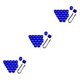 thumbnail image 3 of Tapas de tuerca de rueda de coche Riwesomey 20 unids/set chapado azul 17mm Type5 NO5, 3 of 6