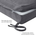 thumbnail image 4 of Sunbrella 2-Piece Outdoor Deep Seat Cushion Set in Cast Slate, 4 of 9