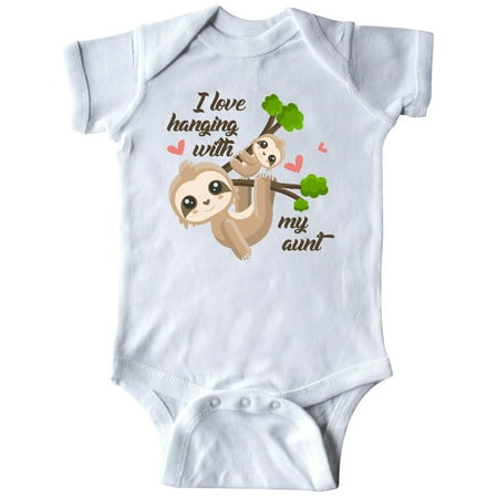 

Inktastic Hanging With My Aunt Gift Baby Boy or Baby Girl Bodysuit