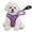 Purple, variant on MoNiBloom No Pull Dog Harness with Leash, No Choke Reflective Pet Vest Adjustable Breathable Mesh Harnesses Dogs Walking, Beige XS