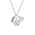 thumbnail image 2 of Delight Jewelry Silvertone Faith Let Things Go Fall Zoey Charm Necklace, 28", 2 of 4