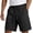 (New72)Black, variant on Men's Casual Seersucker Shorts Plus Size Plain Elastic Waist Drawstring Everyday Shorts Breathable Trendy Summer Workout Shorts for Men