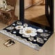 thumbnail image 1 of Alfombras de baño, tapete de baño, alfombra de área, tapete de entrada floral de lana sintética, tapete de tierra de diatomeas suave, absorbente y de secado rápido, alfombra de baño, tapetes de poliés, 1 of 6