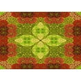 thumbnail image 1 of Ahgly Company Machine Washable Indoor Rectangle Transitional Green Area Rugs, 2' x 3', 1 of 7