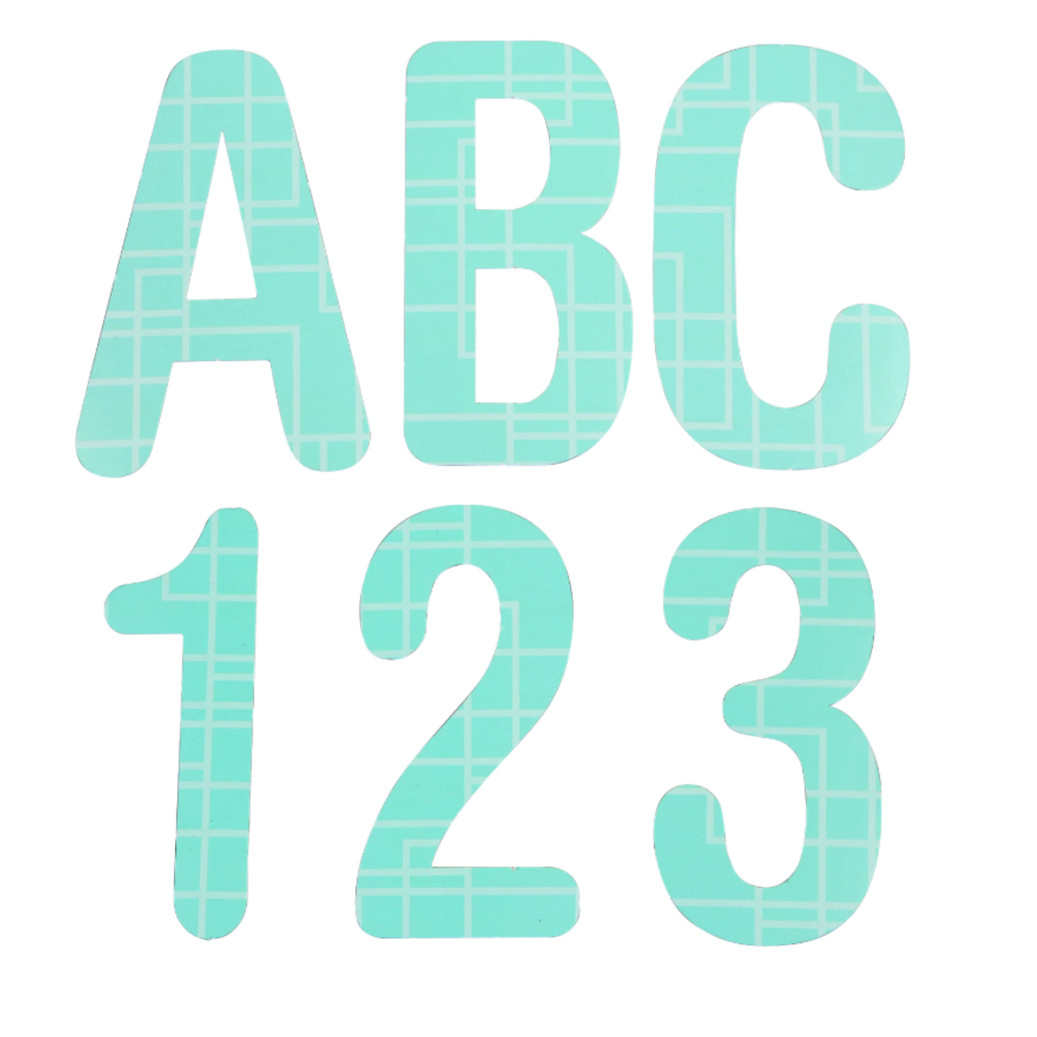 NS DieCut Letters and Numbers 4 in.(61 Characters), Includes Uppercase