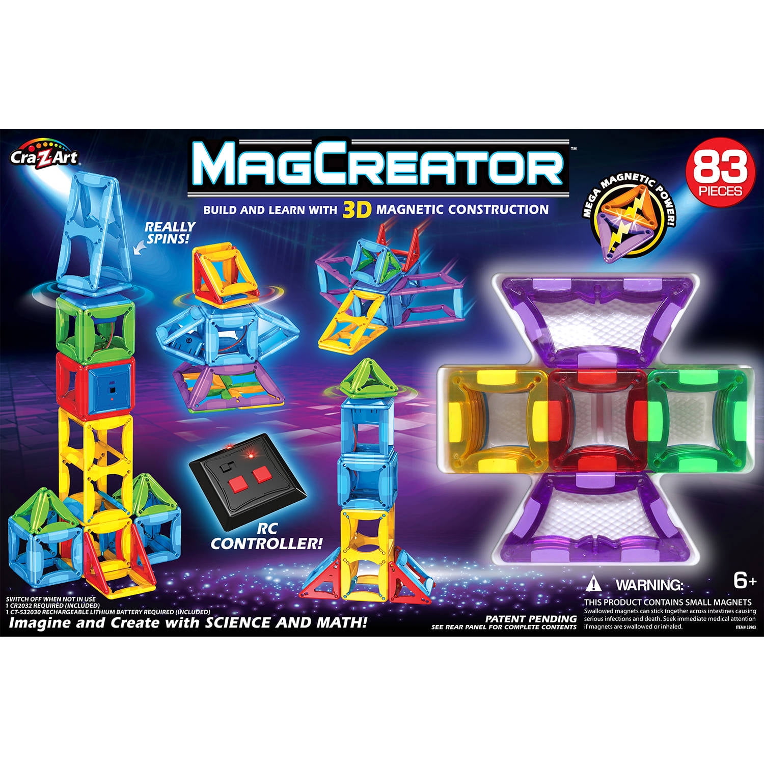 cra z art magnetic tiles
