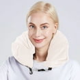 thumbnail image 5 of Apooke Travel Neck Pillow with Clothes Stuffable Travel Pillow Stuffable Neck Pillow Fillable Neck Pillow for Airplanes Travel, 5 of 13