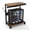 Retro Brown, variant on Adjustable Computer Tower Stand with USB Charging – 2-Tier Mobile CPU Holder Cart, Locking Wheels, Under Desk PC Rack – Walnut – US Standard