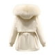 thumbnail image 4 of Puntoco Abrigo de manga larga cálido para mujer con capucha y cuello chaqueta delgada de invierno Puntoco Puntoco-3541, 4 of 4