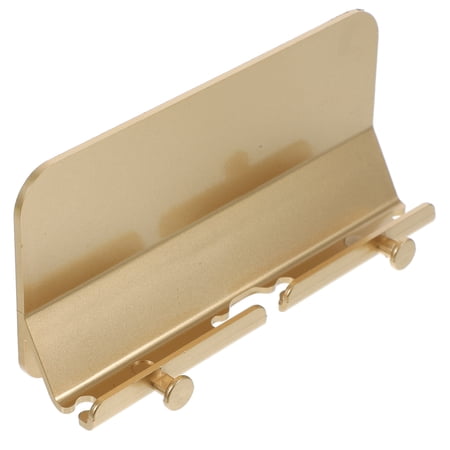 Homoyoyo Wall Cell Phone Mount Golden Easy to Use Cord Storage for Smooth Surfaces