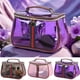 thumbnail image 2 of Retro Transparent PU Makeup Bag Large Waterproof Toiletry Vanity Bag for Travel, Skincare & Cosmetics, 2 of 5