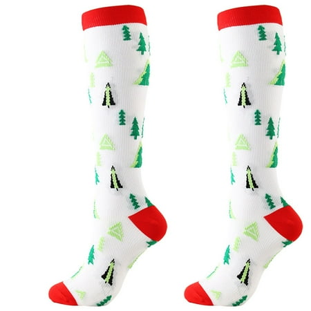 

WMYBD Socks Unisex Adults Women Cartoon Christmas Print 3D Socks Warm Pressure Stockings Gifts