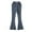 Blue, variant on Generic Girls Pants Children Stretch Comfort Loose Leg Pants Girl High Elastic Waist Flare Leg Pants Casual Long Bell Bottom Jeans Trousers Wide Leg Baggy Pants Kids Clothes 4-14 Years