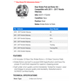 thumbnail image 2 of Rear Brake Pad and Rotor Kit - Compatible with 2011 - 2017 Honda Odyssey 2012 2013 2014 2015 2016, 2 of 2