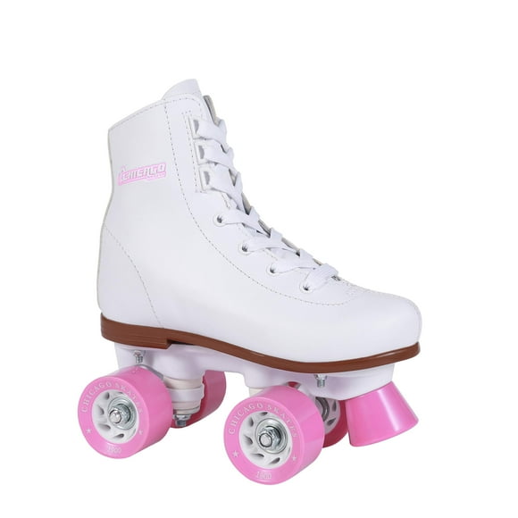 Chicago Girls Rink Roller Skate - Patines cuádruples juveniles blancos - Talla 1