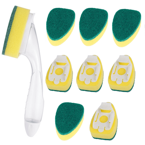 1 DishWand and 8 Refill Replacement Sponge Heads, Dishwasher Cleaning