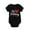 Black, variant on Baby Boy Valentines Outfit Short Sleeve Letter Print Romper Bodysuit Cute Baby Girl Outfit Outfits for Girls 6-9 Months