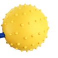 thumbnail image 1 of Methold Pelota de entrenamiento para masticar mascotas de goma interactiva no tóxica, limpieza de dientes, juguete de cuerda para jugar a Suministros para perros, 1 of 6