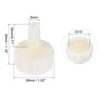 thumbnail image 2 of Unique Bargains ABS Hose Barb Fittings Coupler, 6mm Barb x G1/2 Female Thread, White 2Pcs, 2 of 5