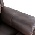 thumbnail image 6 of Motorized Bonded Leather Zero-gravity Recliner Chair with Massage and Heat, USB Ports, Phone Holder, Brown, 6 of 12