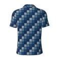 thumbnail image 4 of Rocae Pixel Grid for Men's Short Sleeve Polo Shirt, Quick Drying Performance Moisture Wicking Sports Men's Golf Shirt 4X-Large, 4 of 9