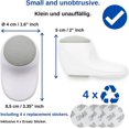 thumbnail image 3 of Topes de puerta de seguridad para niños, protectores de dedos para niños, tope de puerta con adhesivo y almohadilla de silicona, versión europea, 1 Uds., 3 of 5