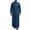 Blue, variant on Mens Abaya Arabic Thobe Traditional Middle Muslim Robe with Buttons Long Sleeve Comfortable Daily Wear Black L