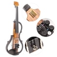 thumbnail image 4 of Silent Violin, Dark Colored Wide Application Wood Grain 4/4 Electric Violin  for Stage Performance, 4 of 7