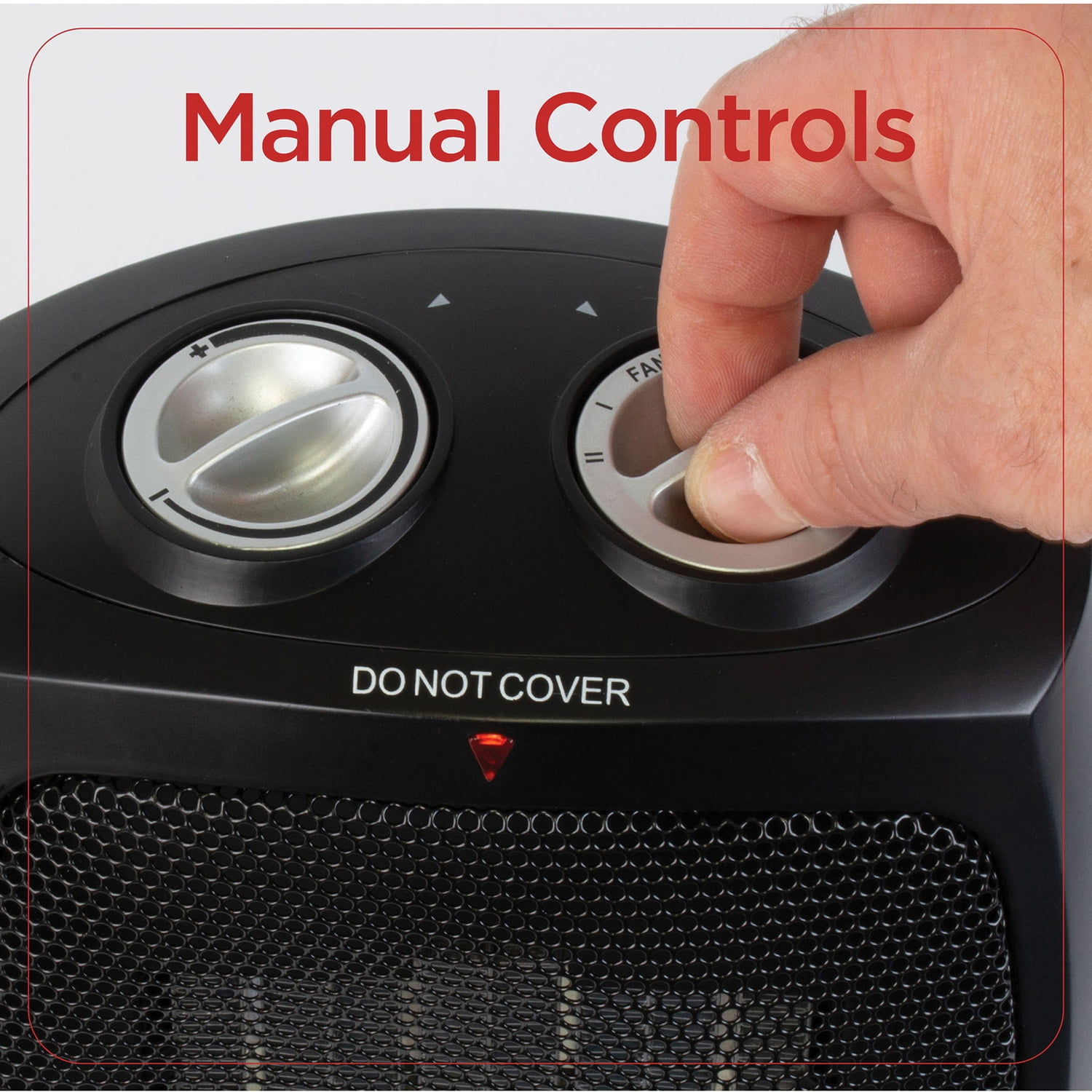 BLACK+DECKER 1,500-Watt-Max Personal Desktop Heater with Fan Setting