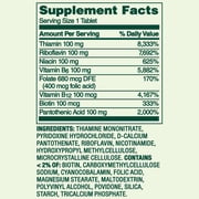 Spring Valley B-100 Complex, 60 Count, Dietary Supplement Timed-Release Tablets for Metabolism Support