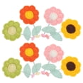 thumbnail image 4 of FRCOLOR  8 Pcs Car Decorations Interior Bright Color Flower, 4 of 8